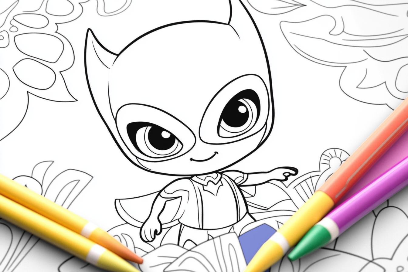Pj Masks Coloring Pages Free Printable PDF Pj Masks Coloring Pages