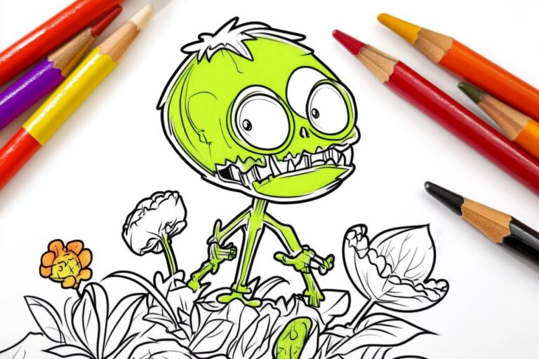 Plants Vs Zombies Coloring Pages : Color Your Way to Fun!