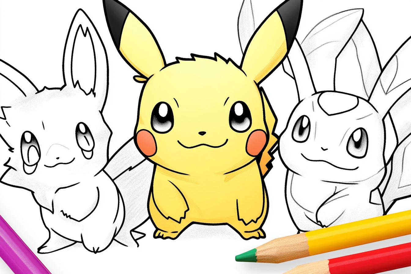 Pokemon Card Coloring Pages Free Printable PDF Pokemon Card Coloring Pages