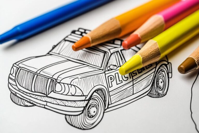 Police Coloring Pages : Fun Learning & Creative Expression for Kids