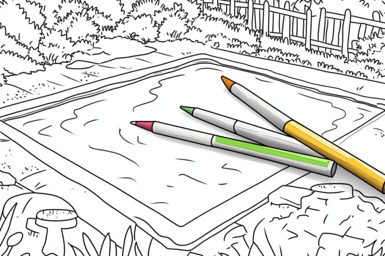 Pool Coloring Pages : Dive into Summer Fun