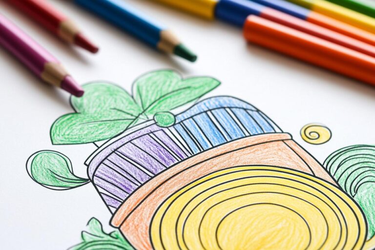 Pot of Gold Coloring Pages : Fun & Creative Coloring for Kids