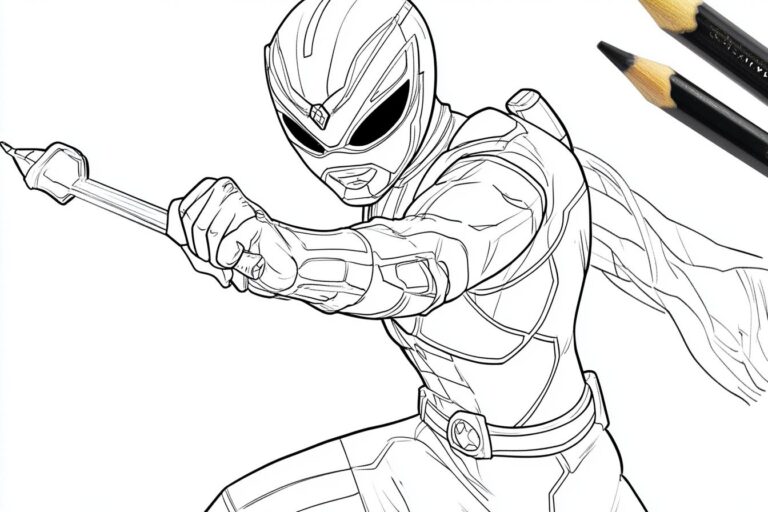 Power Rangers Coloring Pages : Unleash Your Inner Ranger