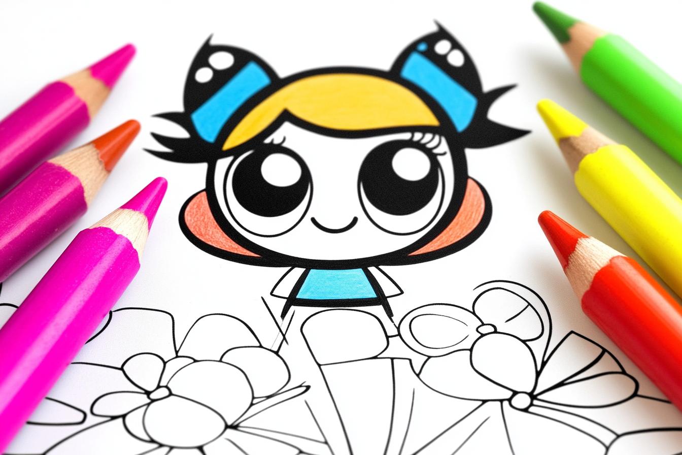 Powerpuff Girls Coloring Pages Free Printable PDF Powerpuff Girls Coloring Pages