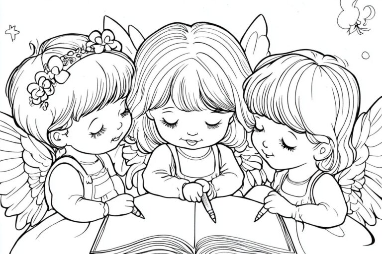 Precious Moments Coloring Pages : Nostalgic Designs for All Ages