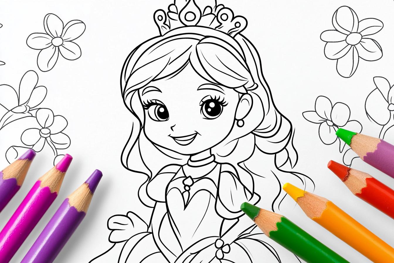 Princess Daisy Coloring Pages Free Printable PDF Princess Daisy Coloring Pages