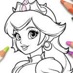 Princess Peach Coloring Pages : Coloring Fun with Super Mario’s Princess