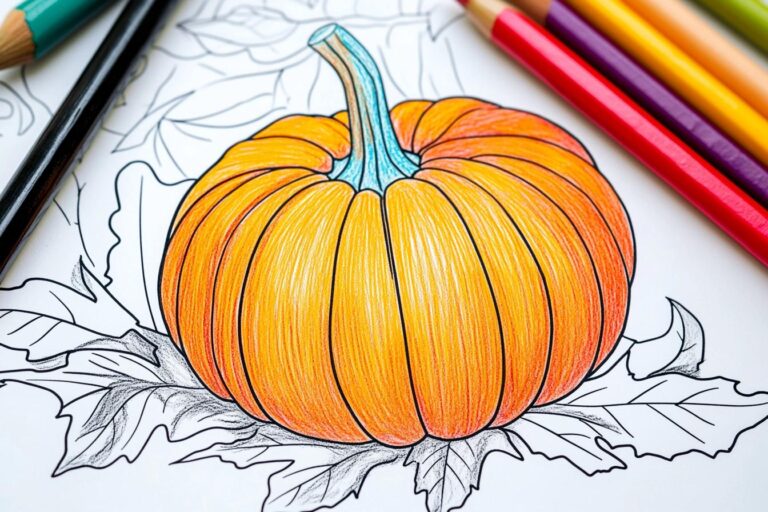Pumpkin Coloring Pages : Fun Fall Activity for Kids