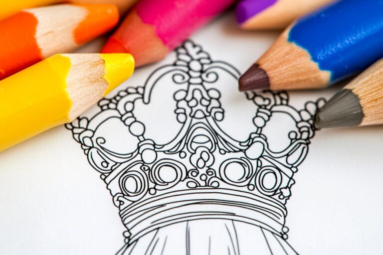 Queen Coloring Pages : Color Your Way to Royalty