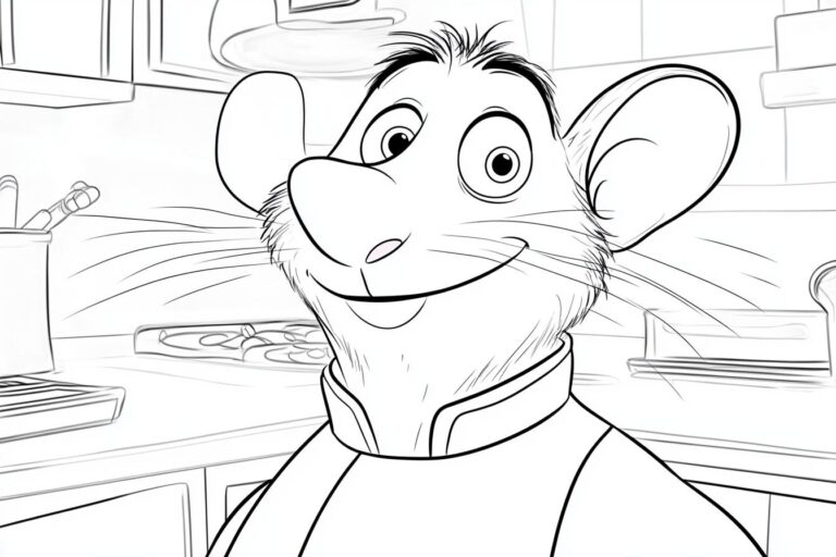 Ratatouille Coloring Pages : Color Your Way into Ratatouille Fun