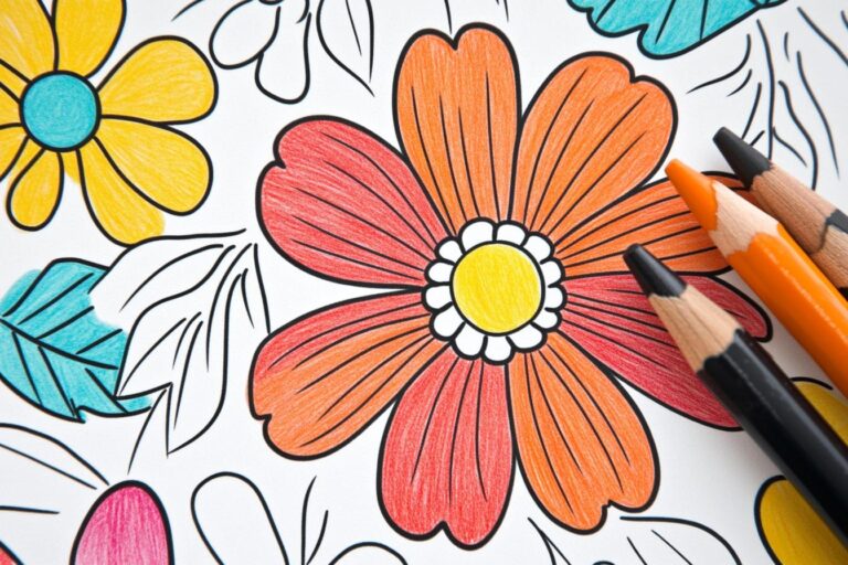 Realistic Flower Coloring Pages : Master the Art of Botanical Detail