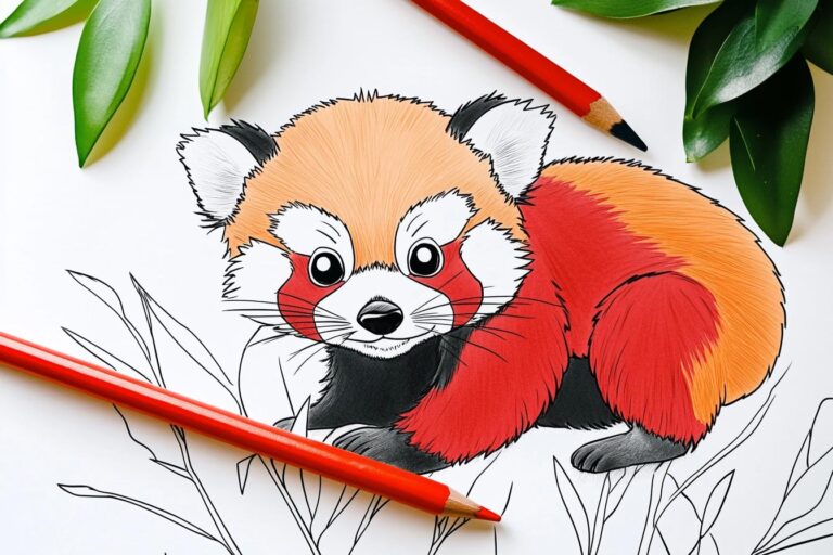 Red Panda Coloring Pages : Fun & Creative Activities for Kids