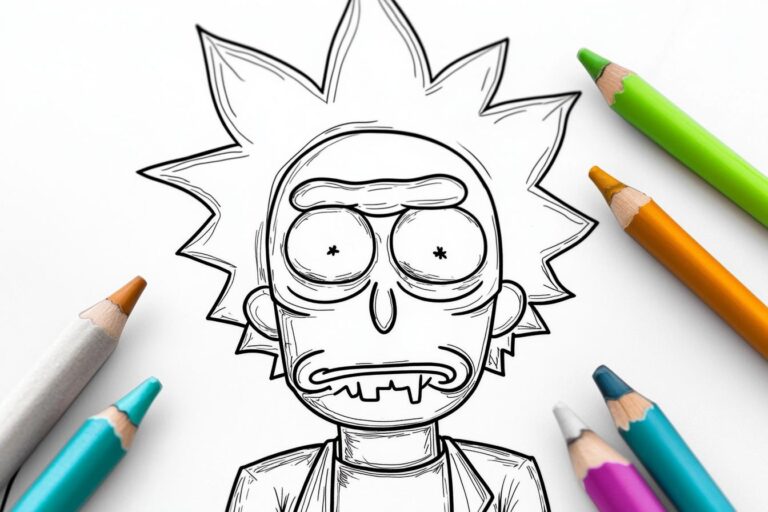 Rick And Morty Coloring Pages : Color Your Way Through Interdimensional Adventures