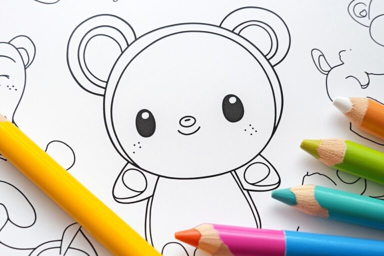 Rilakkuma Coloring Pages : Free Printable Designs for Relaxation & Fun