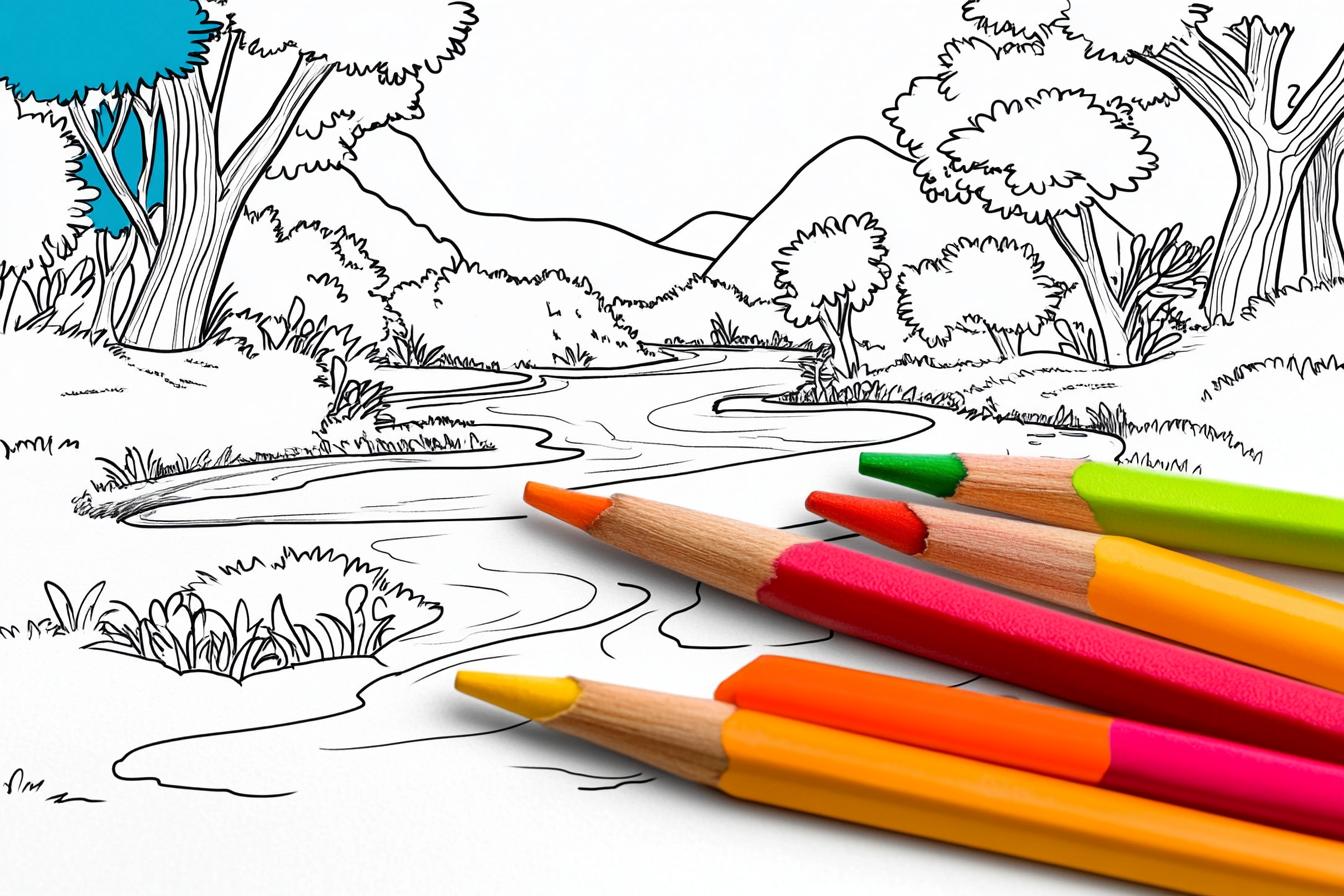 River Coloring Pages Free Printable PDF River Coloring Pages