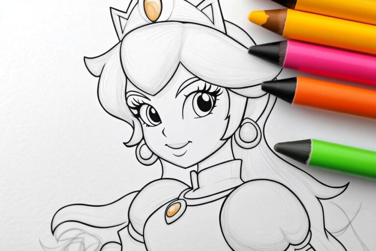 Rosalina Coloring Pages : Coloring Fun for Super Mario Fans