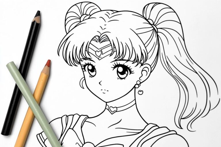 Sailor Moon Coloring Pages : Color Your Way Through the Magical Girl Universe