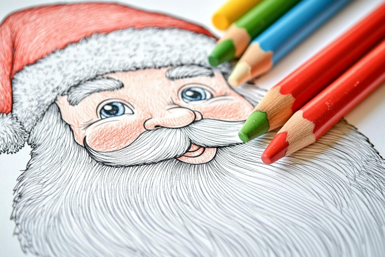 Free Printable PDF Santa Coloring Pages