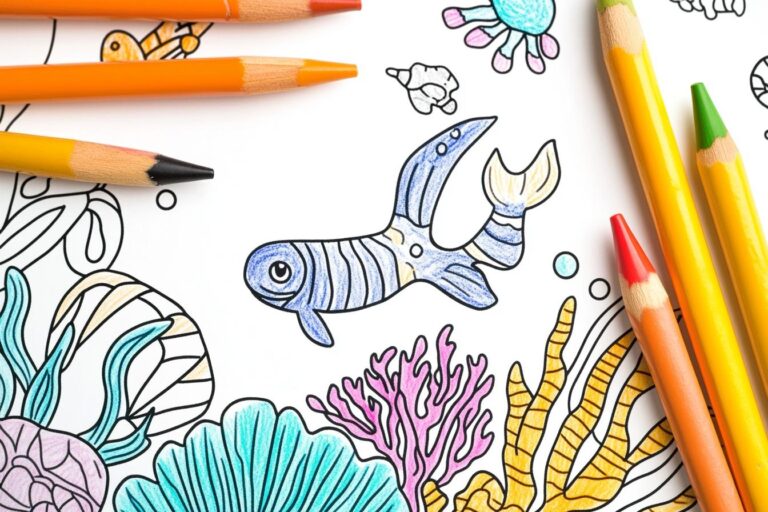 Sea Creatures Coloring Pages : Dive into Creative Fun