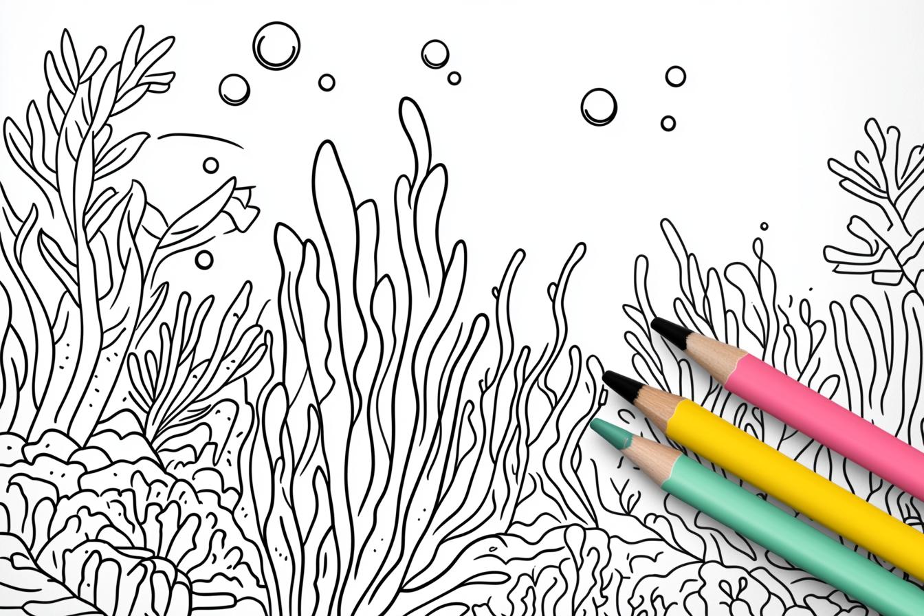 Seaweed Coloring Pages Free Printable PDF Seaweed Coloring Pages