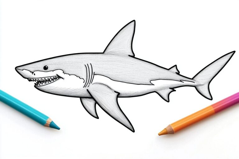 Shark Coloring Pages : Fun & Educational for Kids