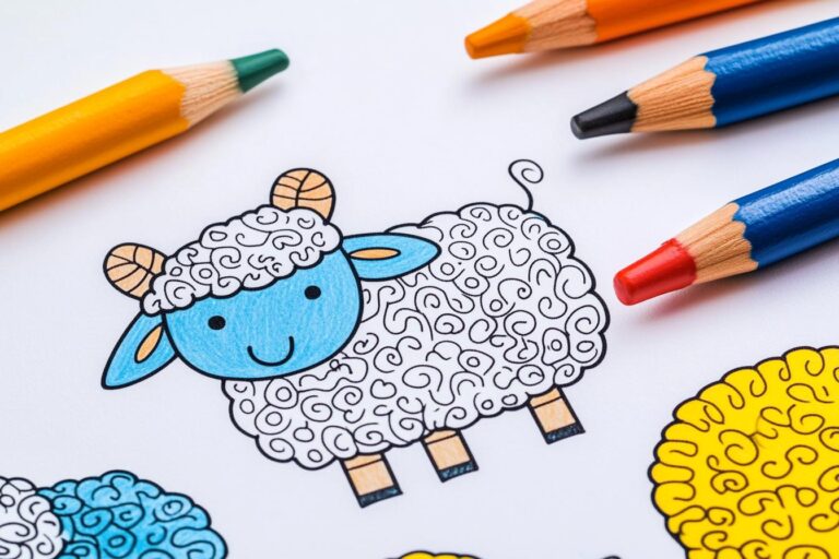 Sheep Coloring Pages : Fun, Creative, and Educational