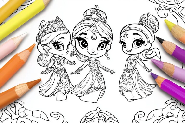 Shimmer And Shine Coloring Pages : Fun and Creative Activity for Kids