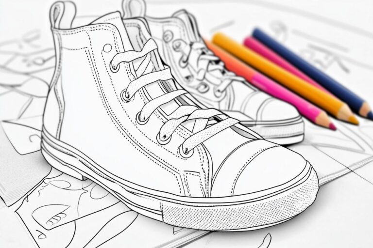 Shoe Coloring Pages : Color Your Way to Creative Footwear Designs