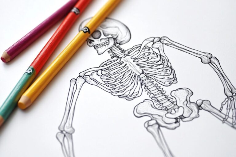 Skeleton Coloring Pages : Fun & Educational Activities for All Ages