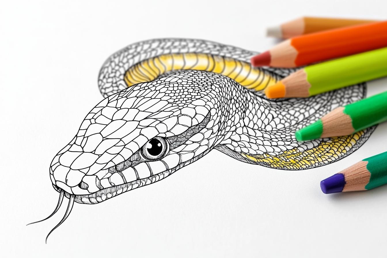 Snake Coloring Pages Free Printable PDF Snake Coloring Pages