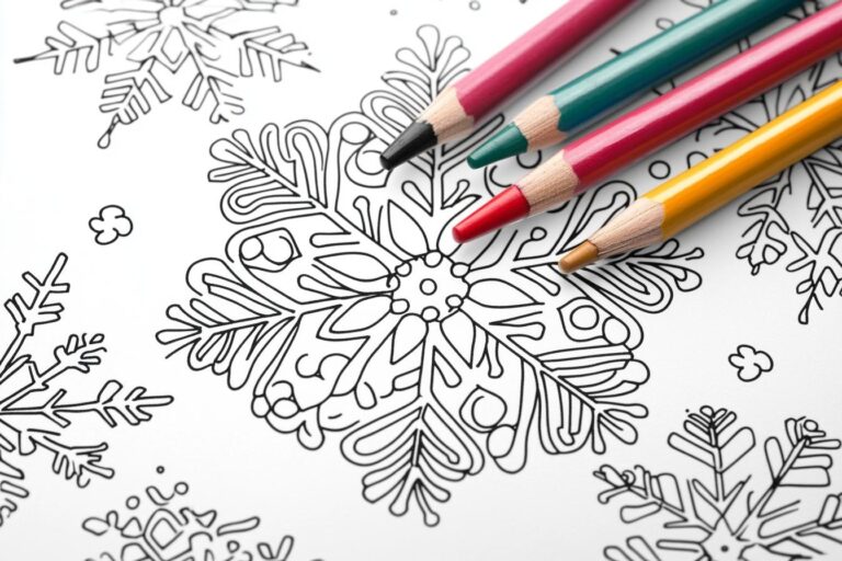 Snowflake Coloring Pages : Winter Wonderland Fun for All Ages