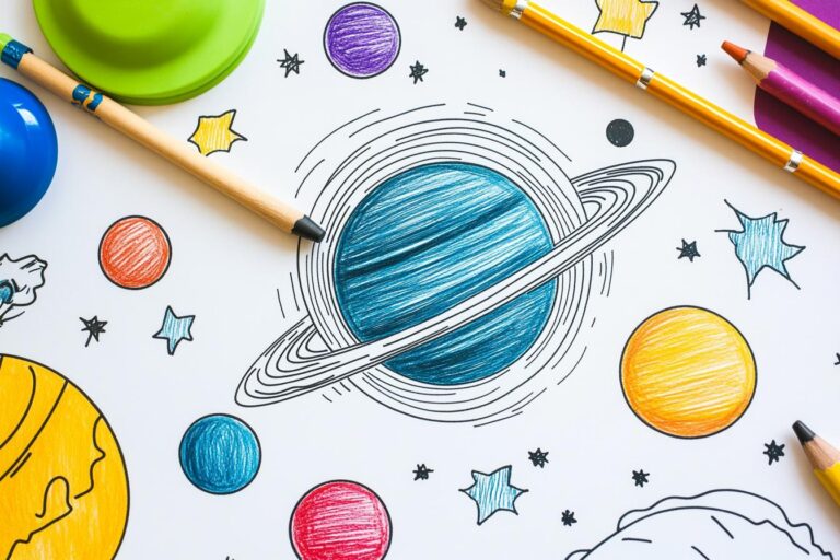 Solar System Coloring Pages : Explore the Planets with Fun and Learning