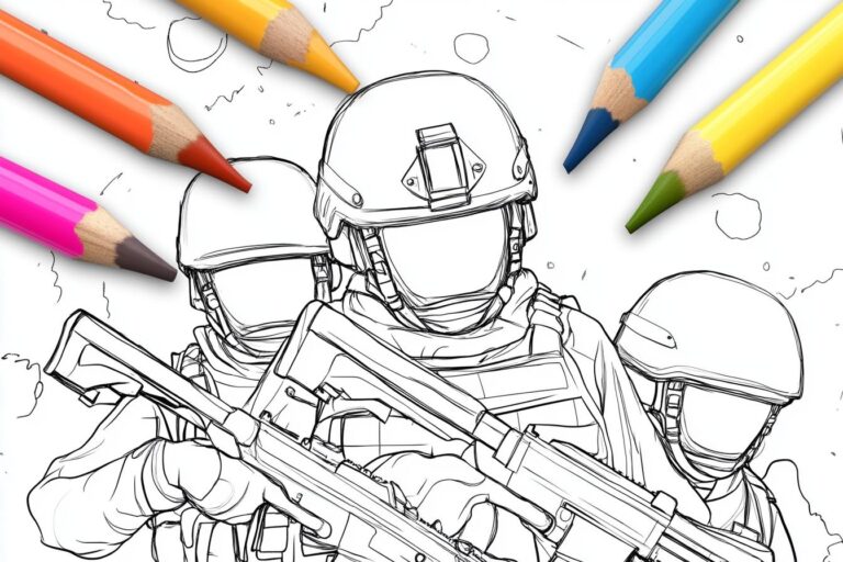 Soldier Coloring Pages : Coloring Fun with Military Themes