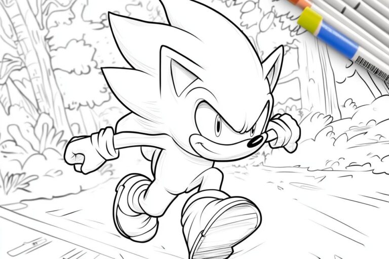 Sonic Coloring Pages : Fun & Creative Activities for Kids