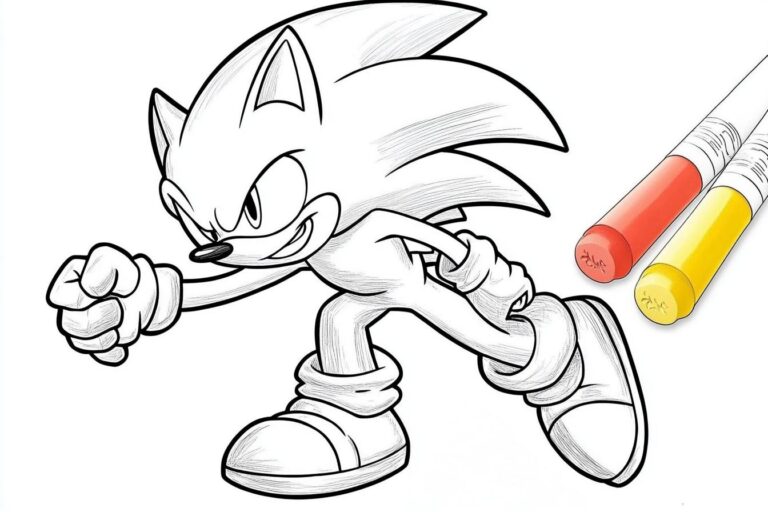 Sonic Exe Coloring Pages : Color the Creepy Chaos