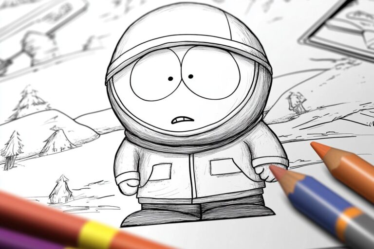 South Park Coloring Pages : Unleash Your Inner Cartman with Printable Fun