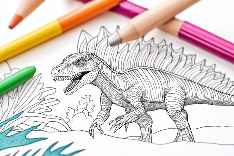 Spinosaurus Coloring Pages : Unleash Your Inner Dino Artist