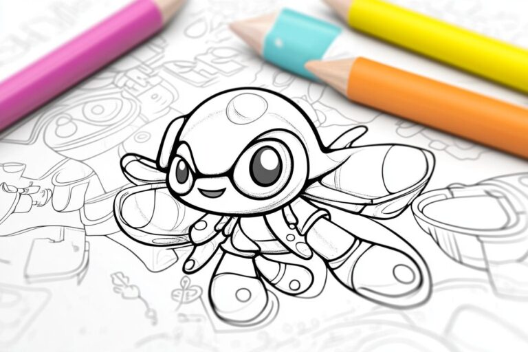 Splatoon Coloring Pages : Ink-tastic Fun for Kids