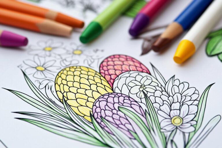 Spring Coloring Pages : Fun & Relaxing Designs for All Ages