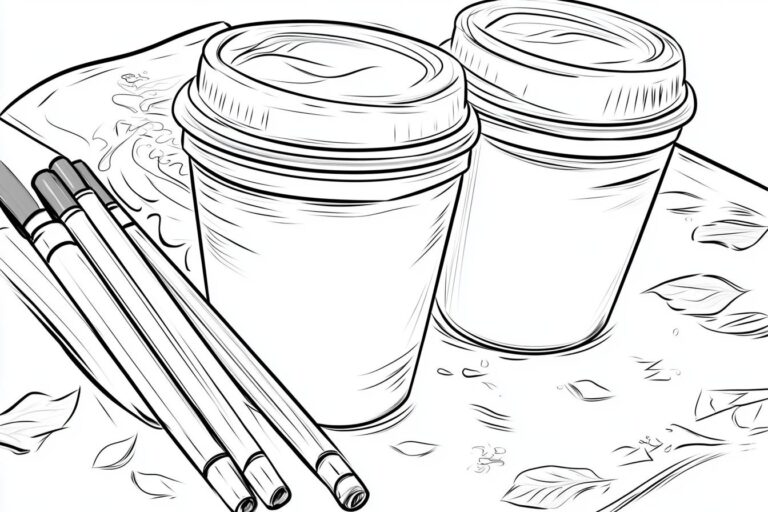 Starbucks Coloring Pages : Free Printable Designs for Coffee Lovers