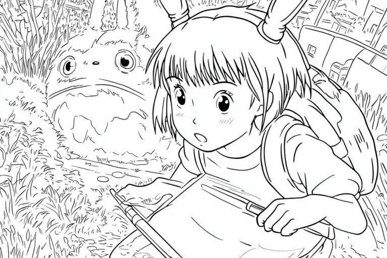 Studio Ghibli Coloring Pages : Color Your Favorite Ghibli Characters