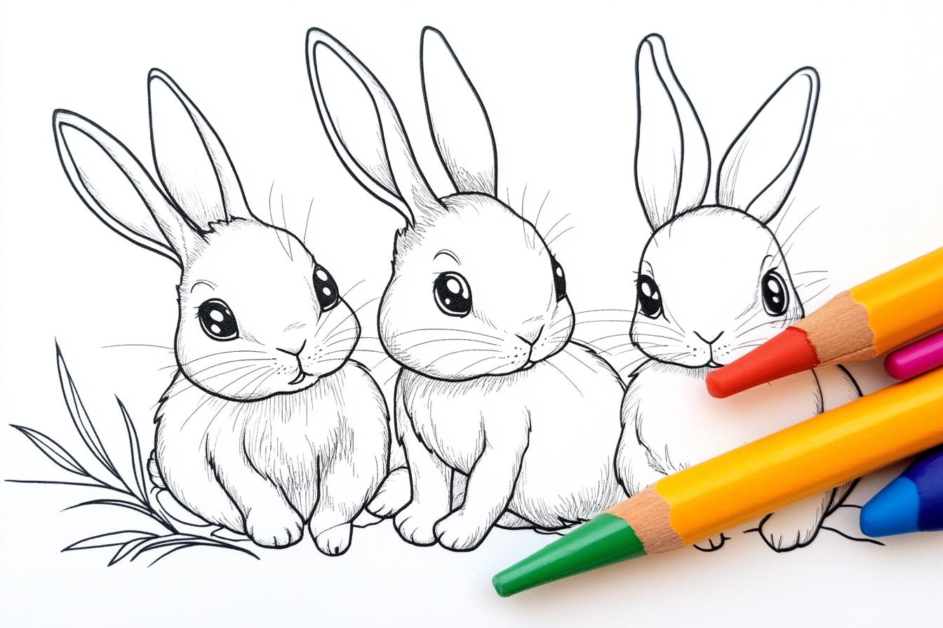 Sunny Bunnies Coloring Pages Free Printable PDF Sunny Bunnies Coloring Pages