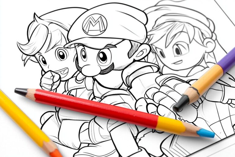 Super Smash Bros Coloring Pages : Unleash Your Inner Artist