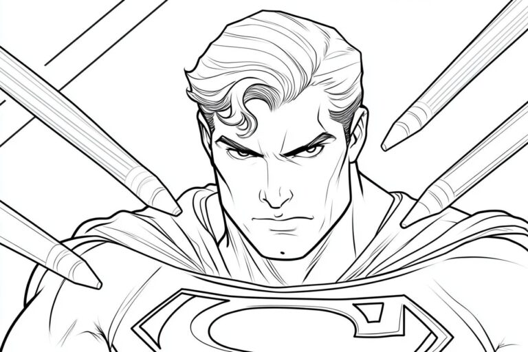Superman Coloring Pages : Unleash Your Inner Superhero