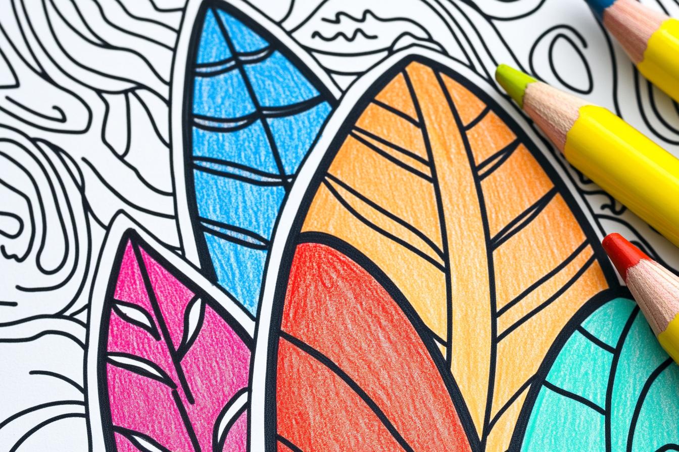 Surfboard Coloring Pages Free Printable PDF Surfboard Coloring Pages