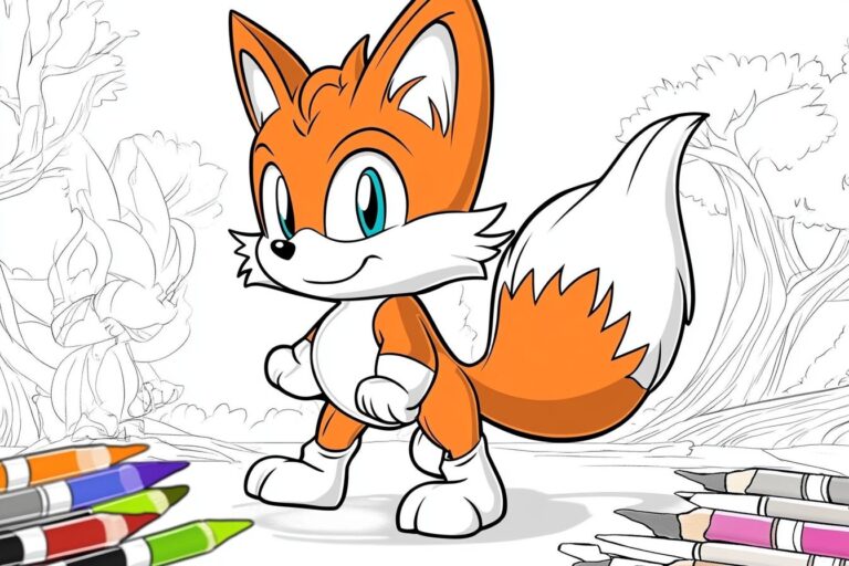 Tails Coloring Pages : Free Printable Coloring Pages for Sonic Fans