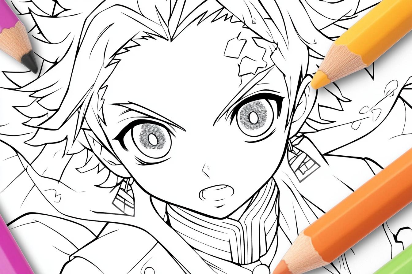 Free Printable PDF Tanjiro Coloring Pages