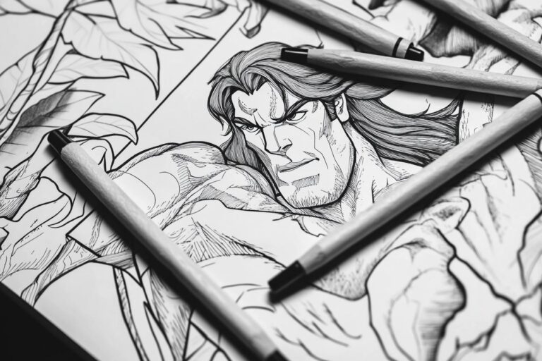 Tarzan Coloring Pages : Swing into Jungle Fun