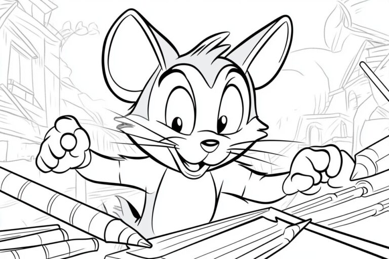 Tom And Jerry Coloring Pages : Fun for Kids and Creative Expression