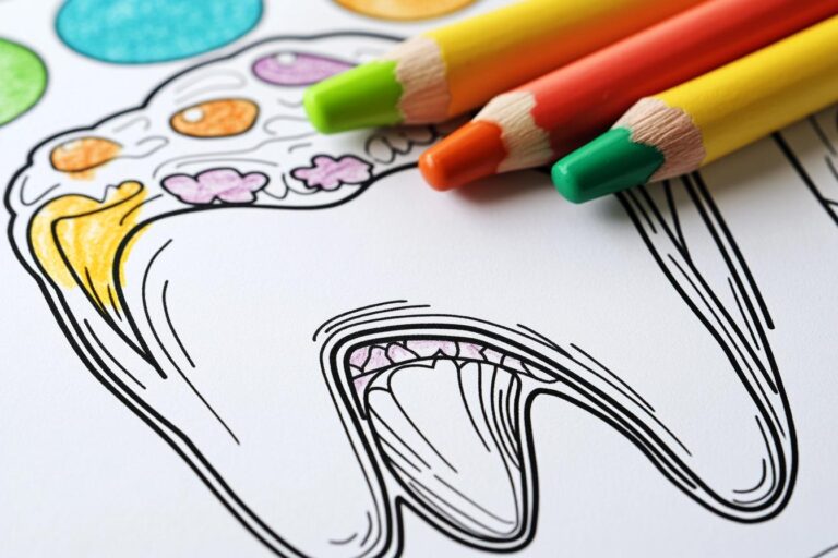 Tooth Coloring Pages : Fun Dental Hygiene Learning for Kids